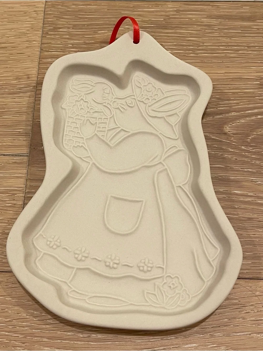 1994 Longaberger Mama & Baby Bunny Cookie Mold Box Booklet USA Vintage